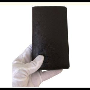 Brown Pocket Organizer Leather Wallet